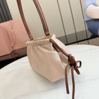 Miu Miu Pink Leather Bow Shoulder Bag