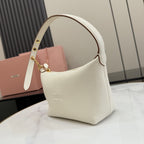 Miu Miu White Patent Leather Logo Handbag
