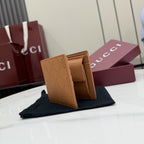 Gucci Brown Leather Logo Wallet