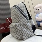 Gucci Canvas & Leather Zip Backpack