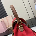 Miu Miu Brown Canvas & Calfskin Leather Backpack