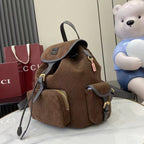 Gucci Corduroy & Calfskin Leather Backpack