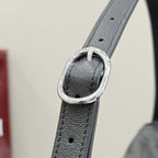 Gucci Black Lambskin Leather Jackie 1961 Crossbody Bag