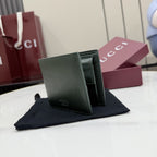 Gucci Green Lambskin Leather Logo Handbag