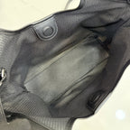 Gucci Black Leather Double G Tote Bag