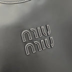 Miu Miu Leather Logo Tote Bag