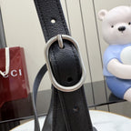 Gucci Black Leather Lock Handbag