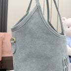 Miu Miu Gray Corduroy Handbag