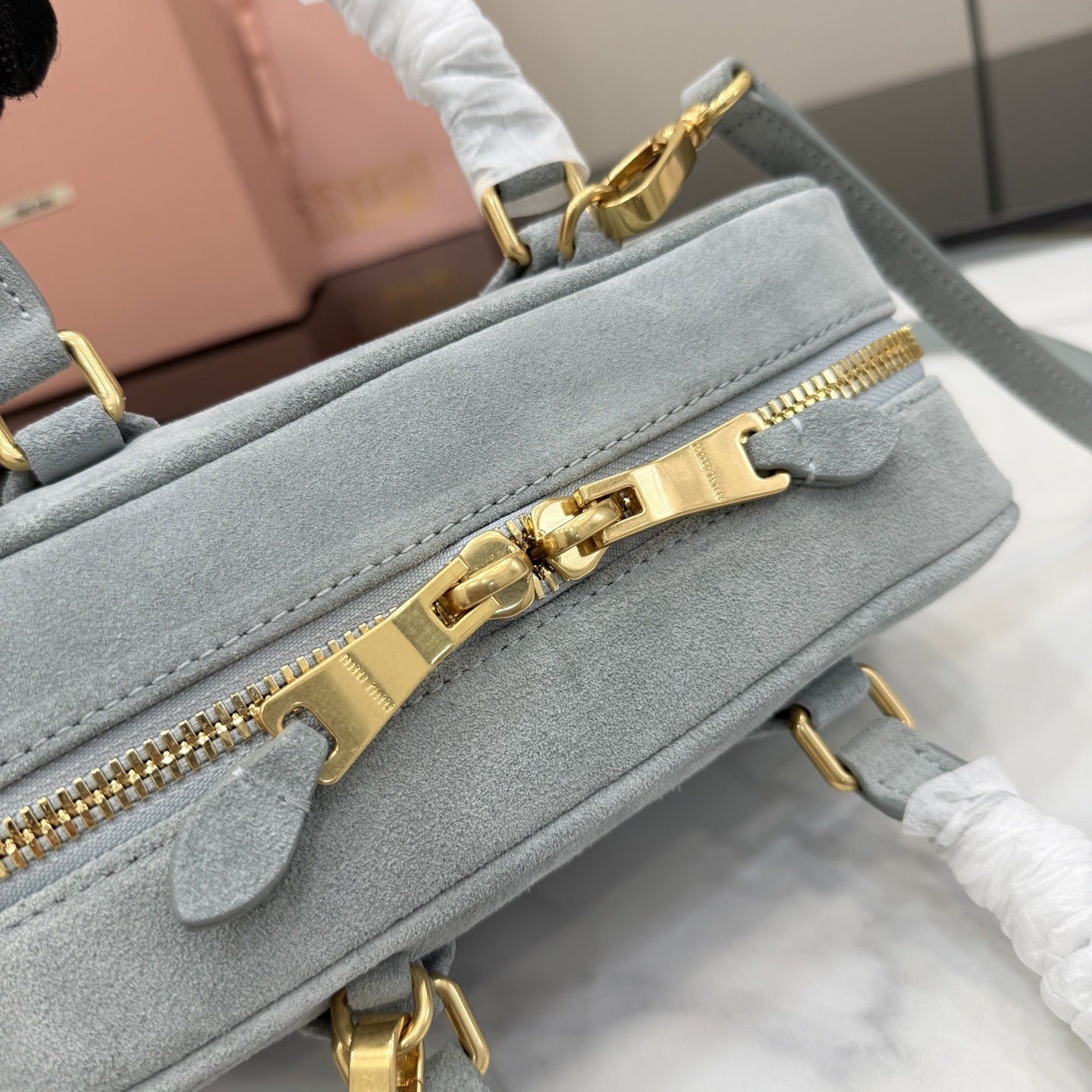 Miu Miu Leather Logo Handbag