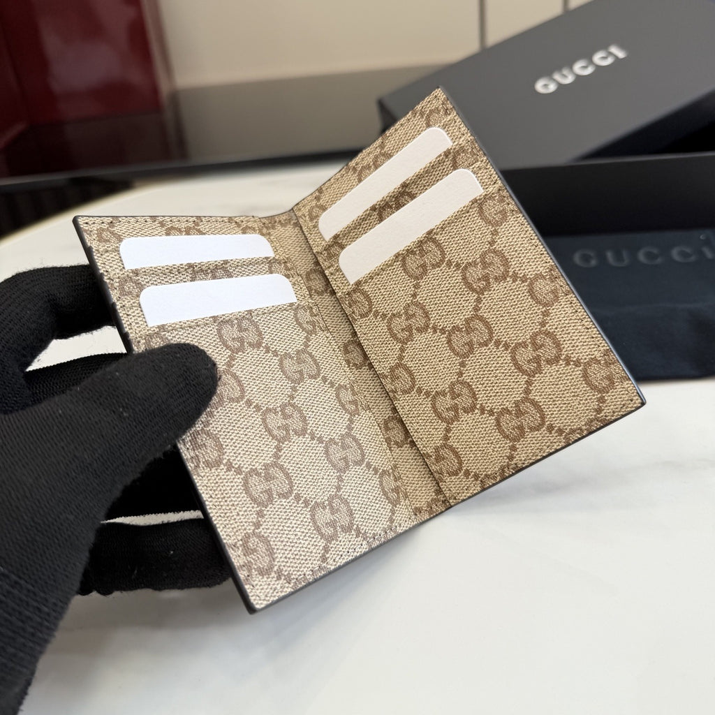 Gucci Brown Leather Card Holder