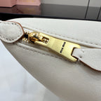 Miu Miu White Patent Leather Logo Handbag