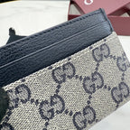 Gucci Canvas & Leather Card Holder