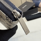 Gucci Canvas & Leather Zip Wallet