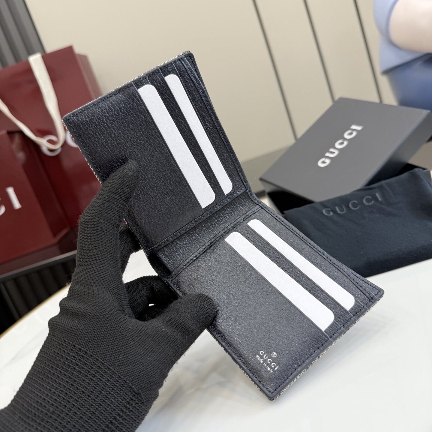 Gucci Canvas & Leather Wallet