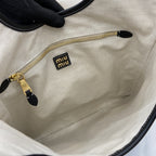 Miu Miu Leather Logo Tote Bag