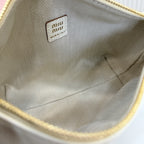 Miu Miu White Patent Leather Logo Handbag