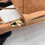 Gucci Brown Leather & Canvas Double G Tote Bag