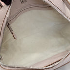 Miu Miu Leather & Linen Logo Handbag
