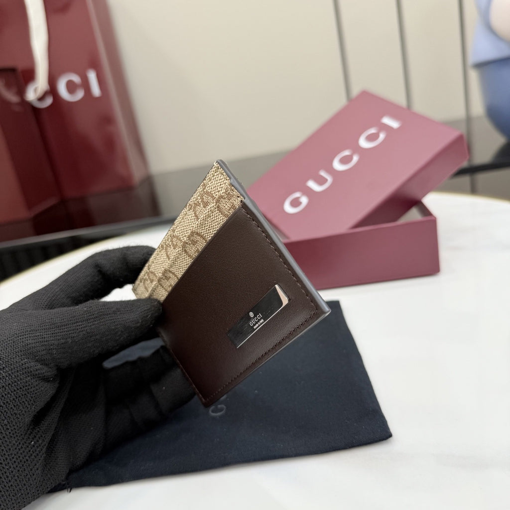 Gucci Brown Leather Card Holder