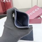 Gucci Canvas & Leather Card Holder