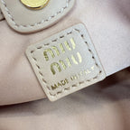 Miu Miu Pink Leather Bow Shoulder Bag