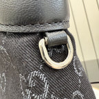 Gucci Black Leather Double G Handbag