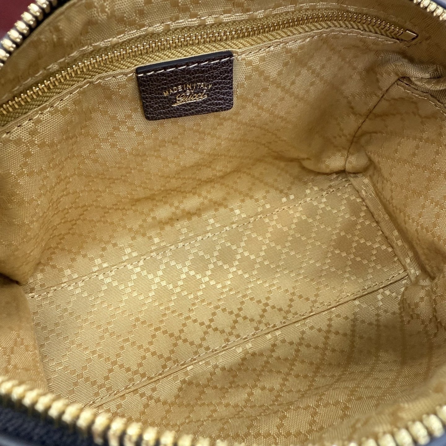 Gucci Brown Canvas & Leather Horsebit Crossbody Bag