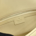 Gucci Yellow Lambskin Leather GG Marmont Shoulder Bag