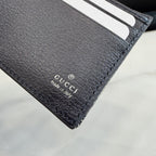 Gucci Green Canvas & Leather Logo Wallet