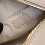 Gucci Beige Lambskin Leather GG Marmont Crossbody Bag