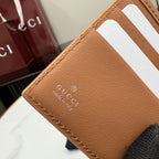 Gucci Brown Leather Logo Wallet