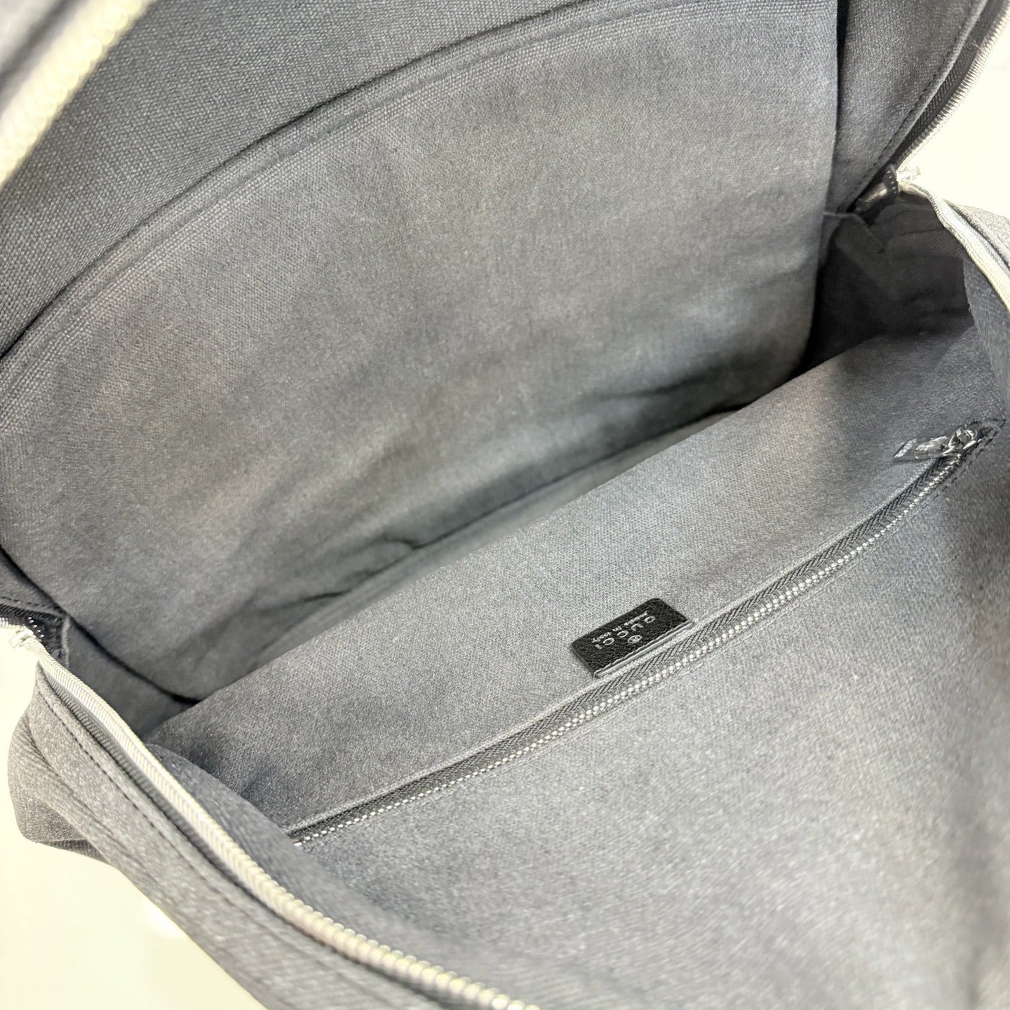 Gucci Black Canvas & Leather Vintage-Finish Backpack