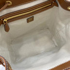 Miu Miu Brown Calfskin Leather Backpack