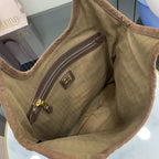 Miu Miu Brown Corduroy Handbag