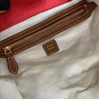Miu Miu Brown Canvas & Calfskin Leather Backpack