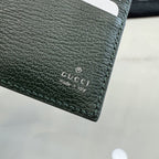Gucci Green Canvas & Leather Logo Wallet