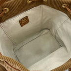 Miu Miu Corduroy & Calfskin Leather Backpack