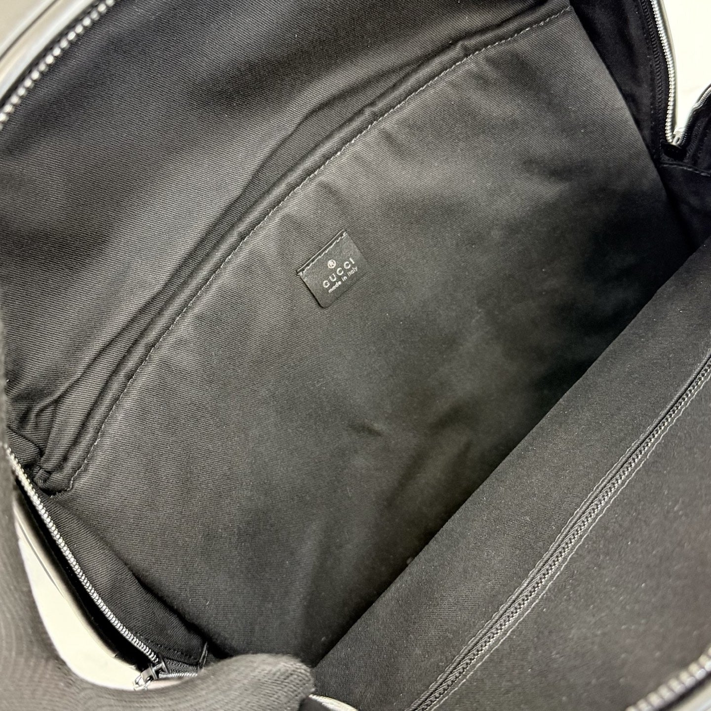 Gucci Black Zip Backpack