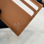 Gucci Brown Leather Logo Wallet
