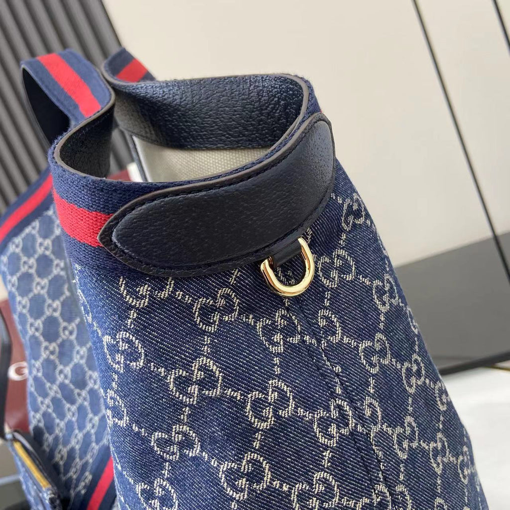 Gucci White Double G Tote Bag