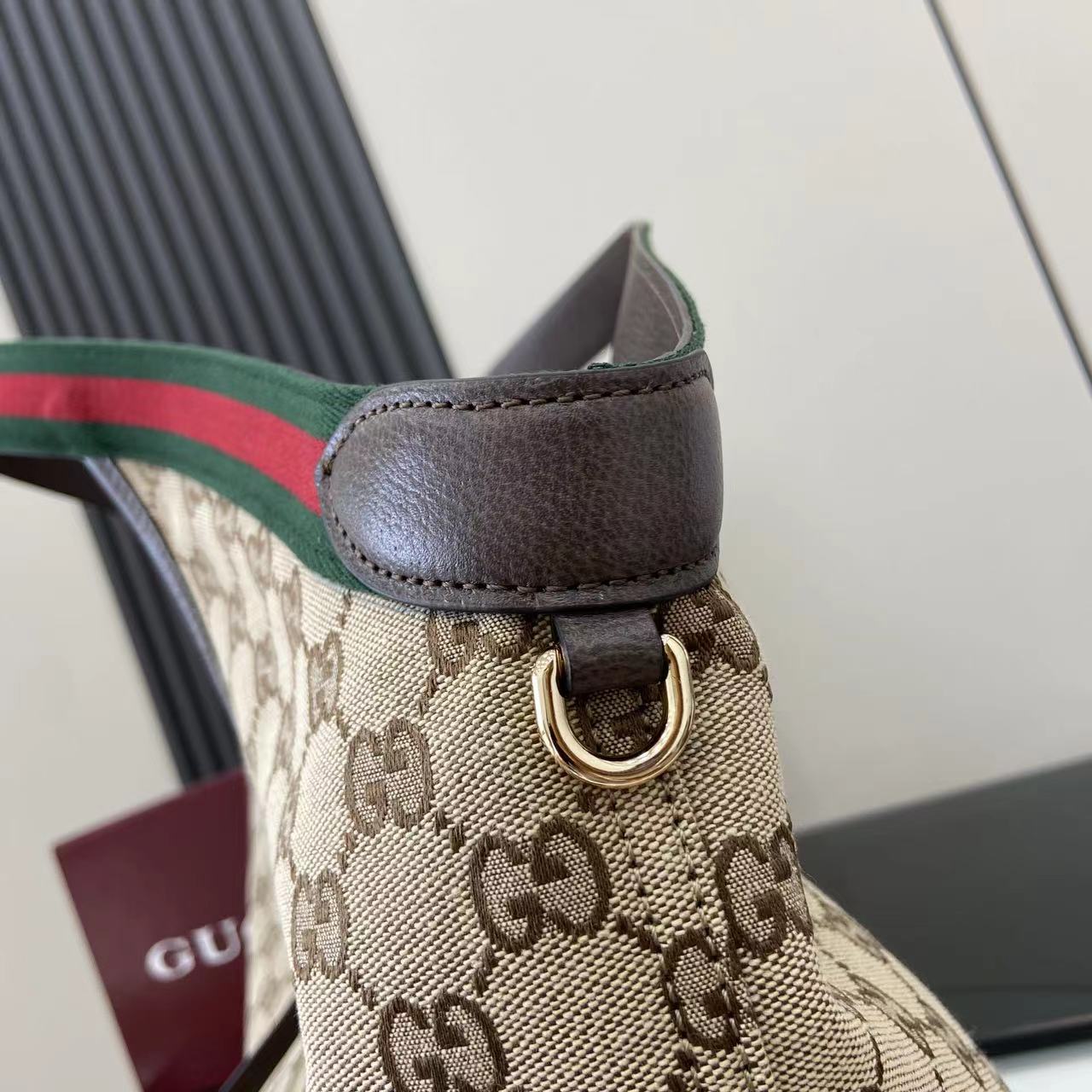 Gucci White Canvas Double G Tote Bag