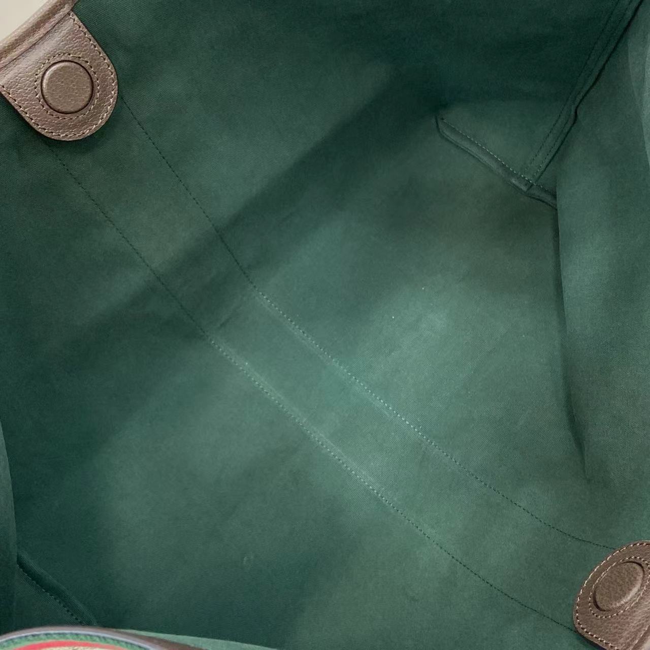 Gucci White Canvas Double G Tote Bag