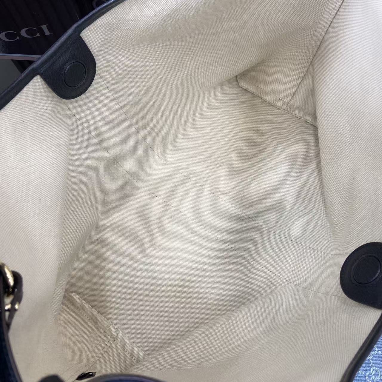 Gucci Light Blue Double G Tote Bag
