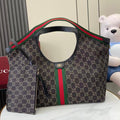 Gucci Black Canvas Double G Clutch