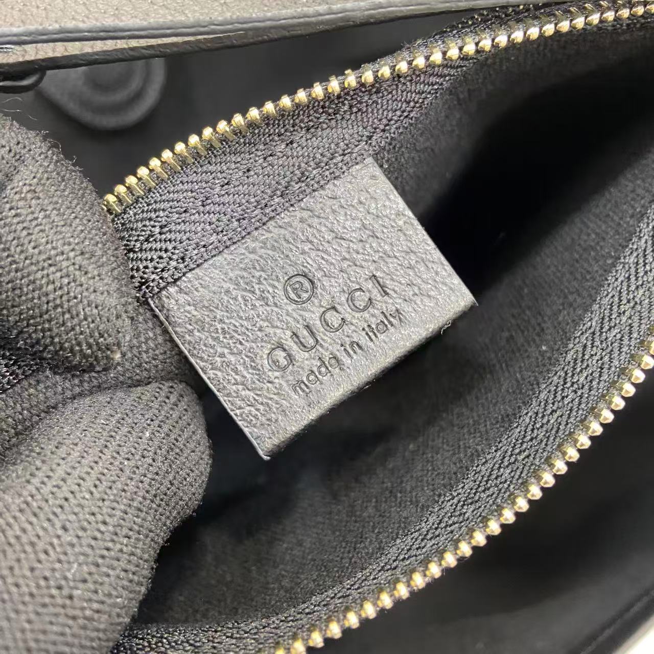 Gucci Black Canvas Double G Clutch