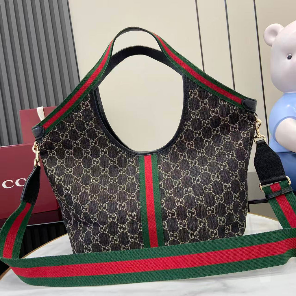 Gucci Black Double G Tote Bag