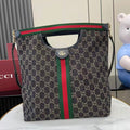 Gucci Black Leather Double G Clutch