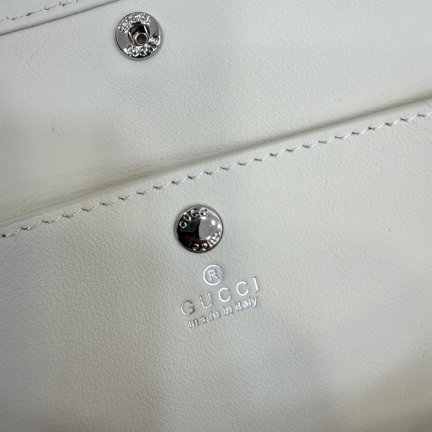 Gucci GG Marmont White Leather Tote Bag