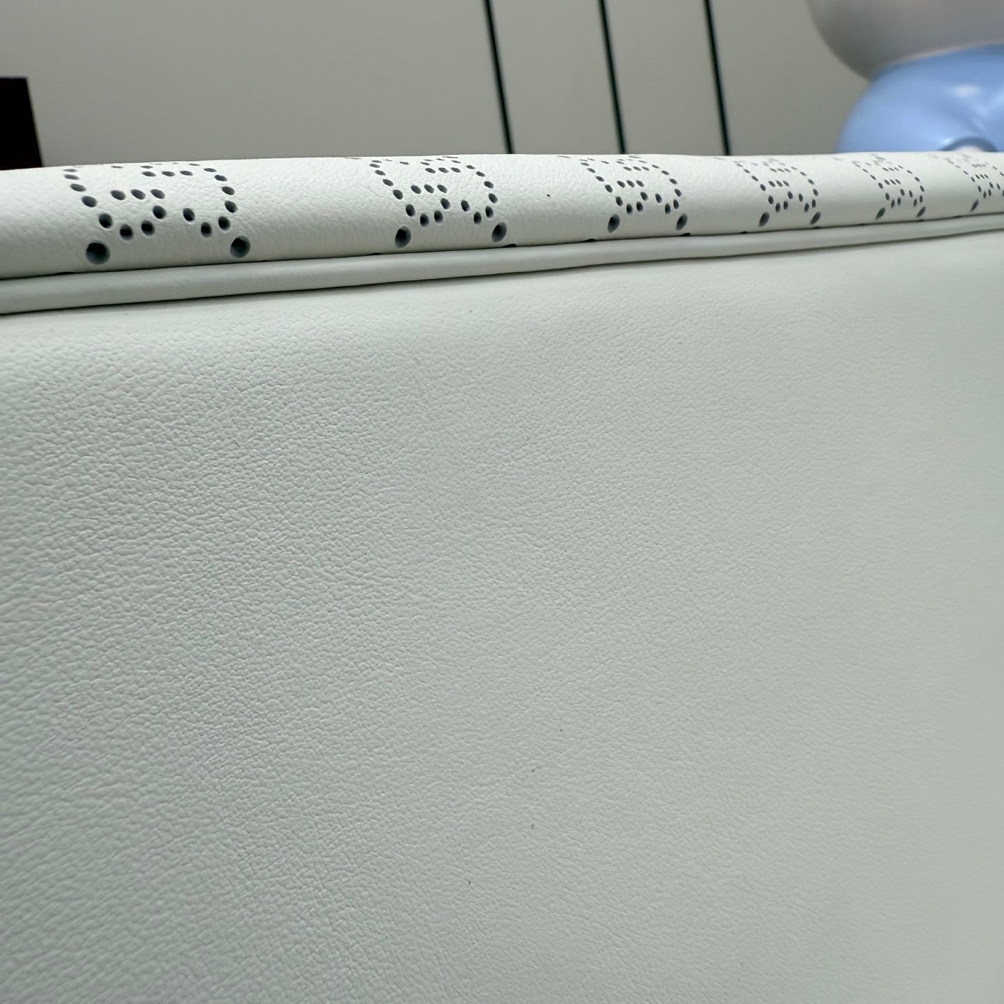 Gucci White Leather Openwork Tote Bag