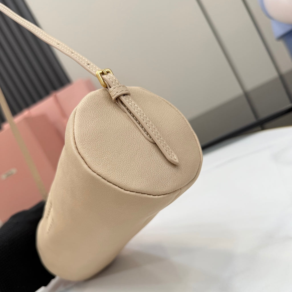 Brown Lambskin Leather Vintage-Finish Backpack